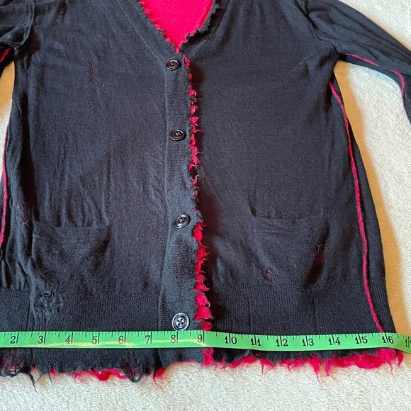 R13 Distressed Reversible 100% Cashmere Cardigan Cardigans